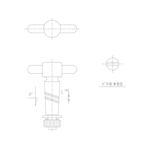 2116−20T 一方二方コック 閉止