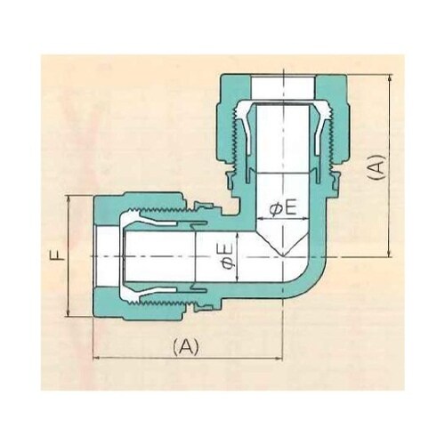 00N−098−05 ユニオンエルボ 10φ