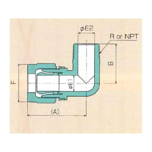 00N−100−10 メイルエルボ(ミリ)