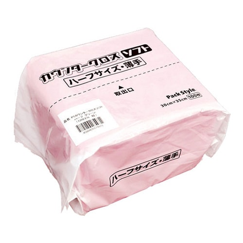 535807カウンタークロス薄手桃24百