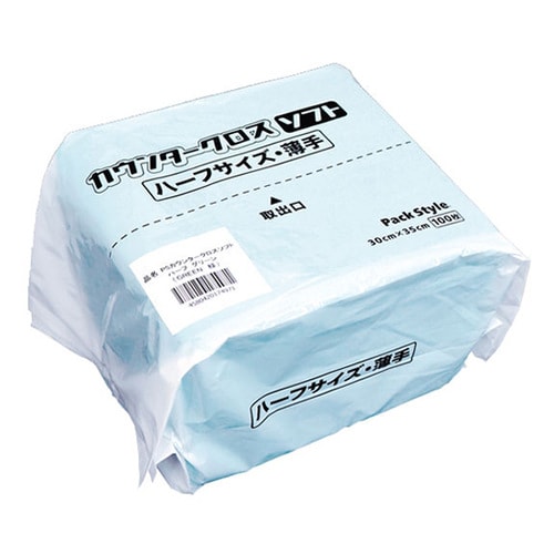 535808カウンタークロス薄手青24百