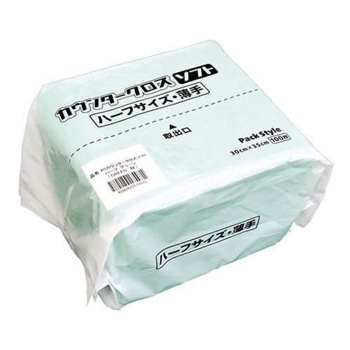 535809カウンタークロス薄手緑24百