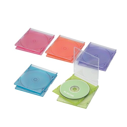 高透明プラケース 10パック 5色アソート