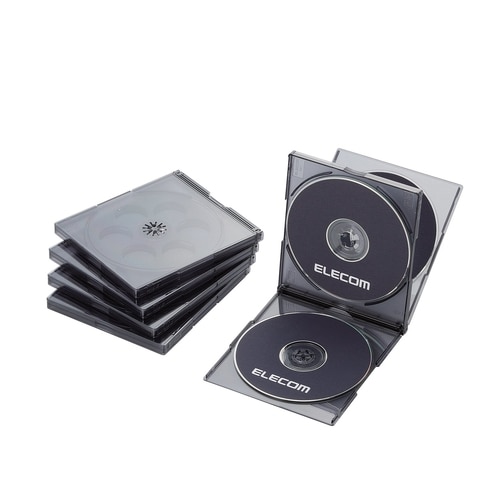 プラケース/4枚収納 5パック PP ブラック