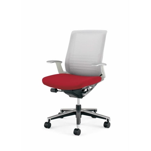 インスパイン ローバック本体白T型肘 赤 硬床用