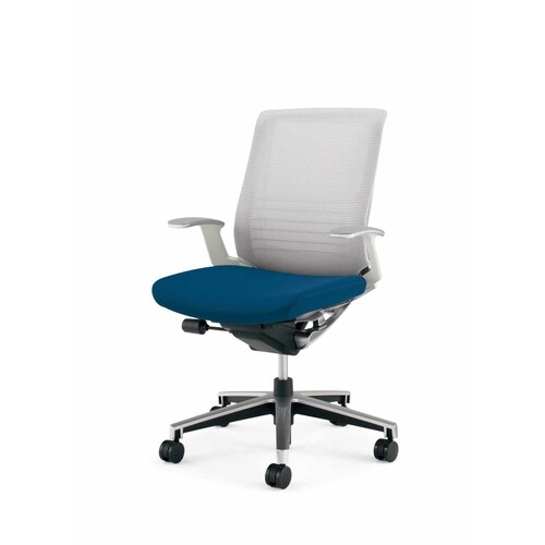 インスパイン ローバック本体白T型肘 紺 硬床用