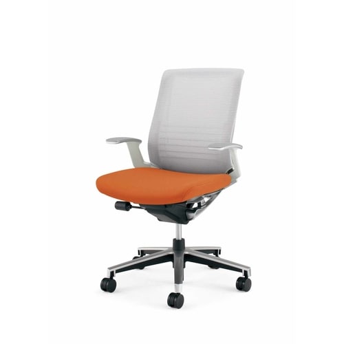 インスパイン ローバック本体白T型肘 橙 軟床用