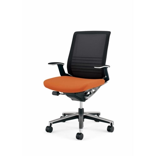 インスパイン ローバック本体黒T型肘 橙 軟床用