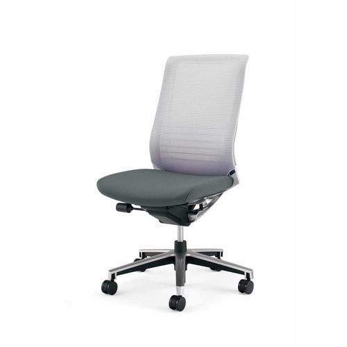 インスパイン ハイバック本体白肘無 灰 軟床用