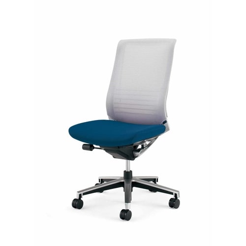 インスパイン ハイバック本体白肘無 紺 硬床用