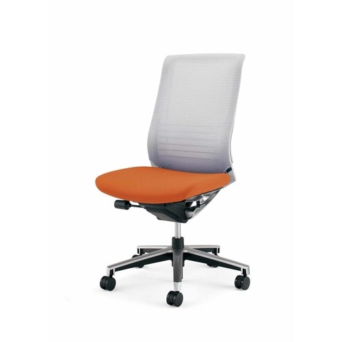 インスパイン ハイバック本体白肘無 橙 硬床用