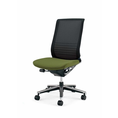 インスパイン ハイバック本体黒肘無 緑 軟床用