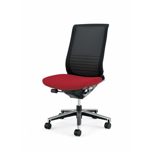 インスパイン ハイバック本体黒肘無 赤 硬床用