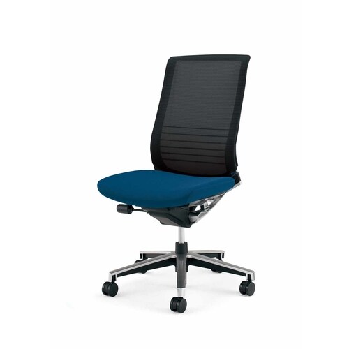 インスパイン ハイバック本体黒肘無 紺 硬床用