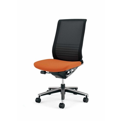 インスパイン ハイバック本体黒肘無 橙 硬床用