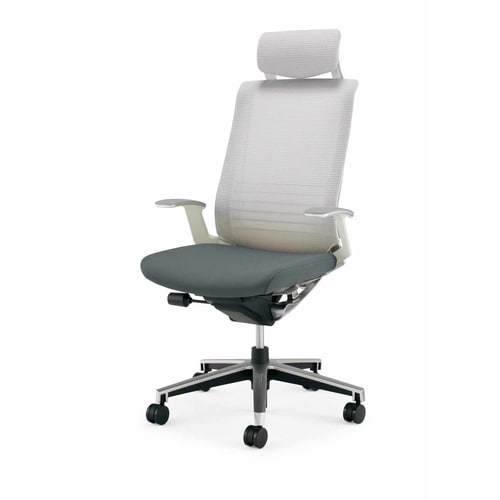 インスパイン ヘッドレスト本体白T肘 灰 硬床用