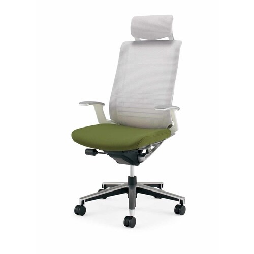 インスパイン ヘッドレスト本体白T肘 緑 硬床用