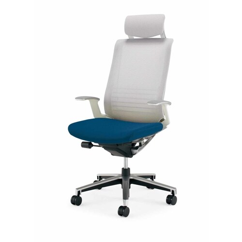 インスパイン ヘッドレスト本体白T肘 紺 硬床用