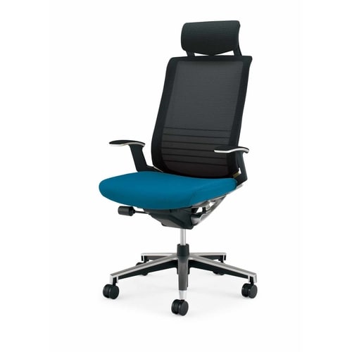 インスパイン ヘッドレスト本体黒T肘 青 硬床用