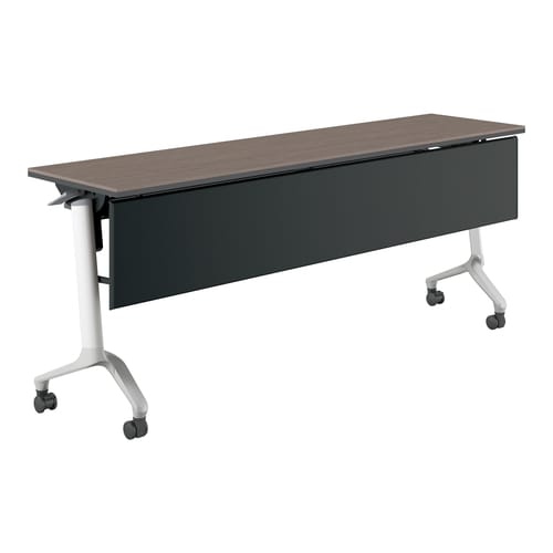 コンフェスト シンプルW18D4濃木目パネル付棚付