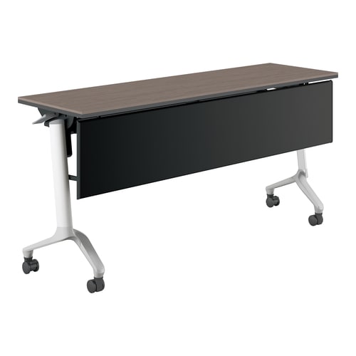 コンフェスト シンプルW15D4濃木目パネル付棚付