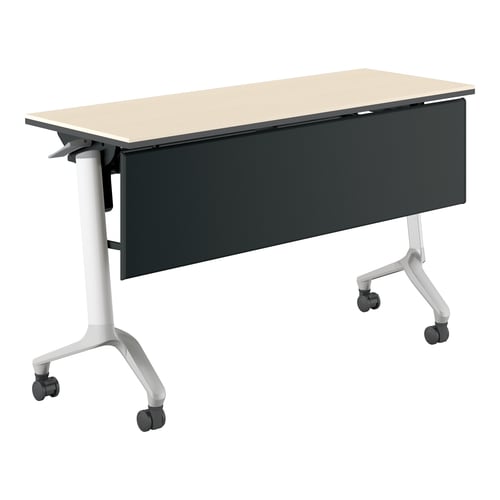 コンフェスト シンプルW12D4薄木目パネル付棚付