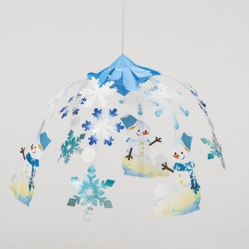 店飾 スノーマンポット