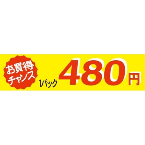 SLラベル お買い得チャンス1パックラベル480円