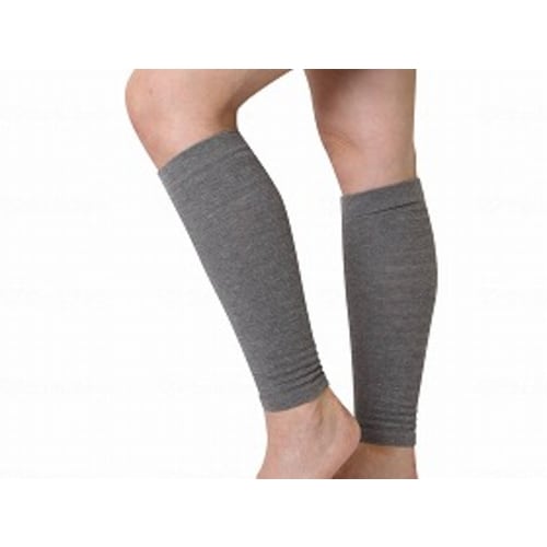 備長炭おやすみふくらはぎサポーター2枚組 グレー