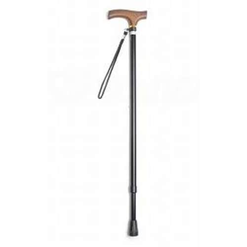 夢ライフステッキ伸縮型スリム ブラック×2