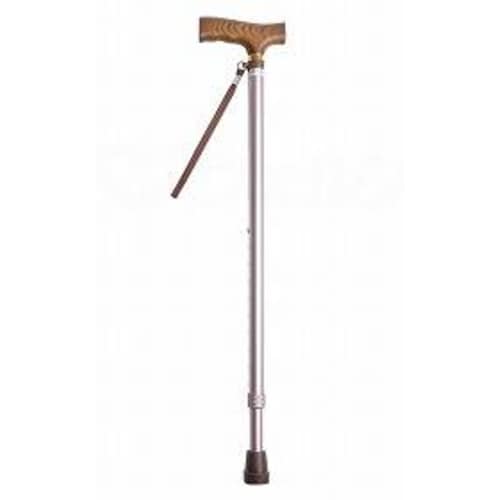 夢ライフステッキ伸縮型ベーシック Rブラウン×2