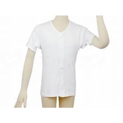 ワンタッチ肌着 半袖 紳士用/ホワイト/LL×4