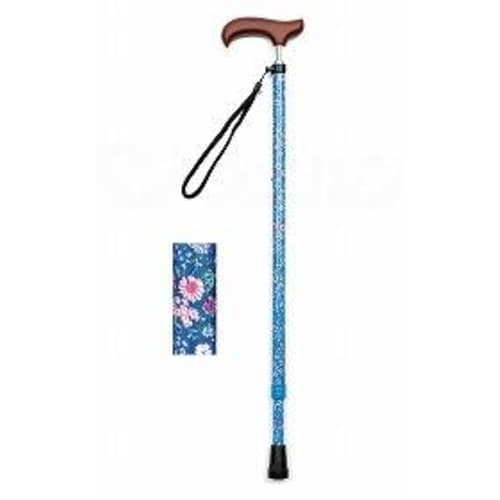 スリムネック伸縮スリム(柄) ブルーフラワー×2