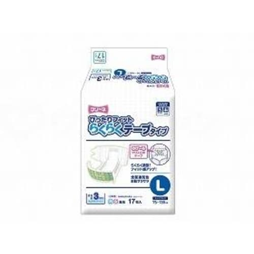 ぴったりフィットらくらくテープ/L/17枚/4袋