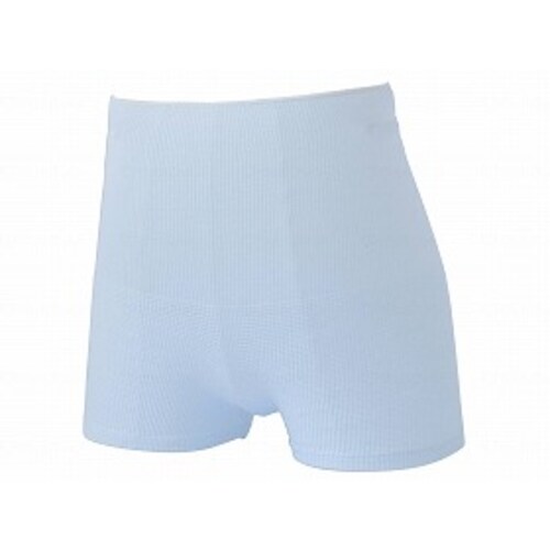 ふわふわフィットパンツ/サックスブルー/SーM×3