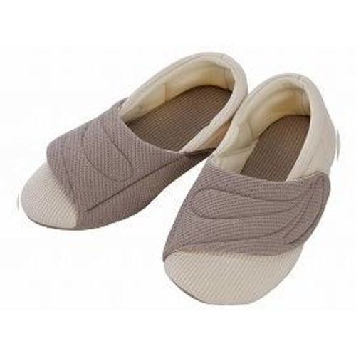 ワイドベルトワッフル(両足)グレー/左LL/右3L