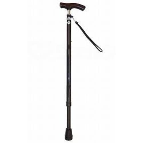 スリムネック伸縮杖 ベーシック/ブラックラメ×2