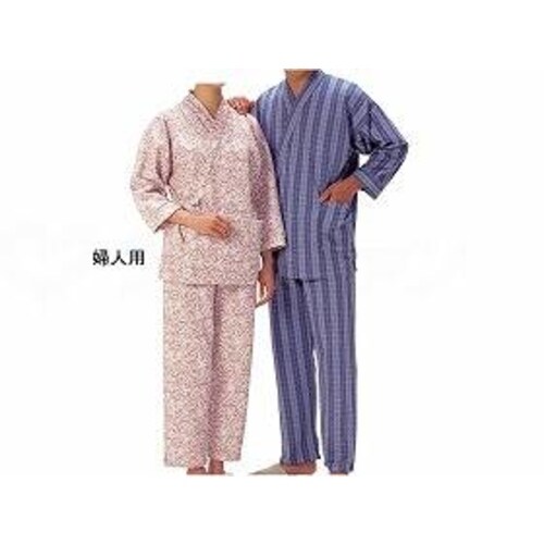 キルト二部式寝巻き婦人用/ブルー/L×2