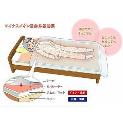 ふとん保温用ゼオシーター オレンジ 2枚組×2