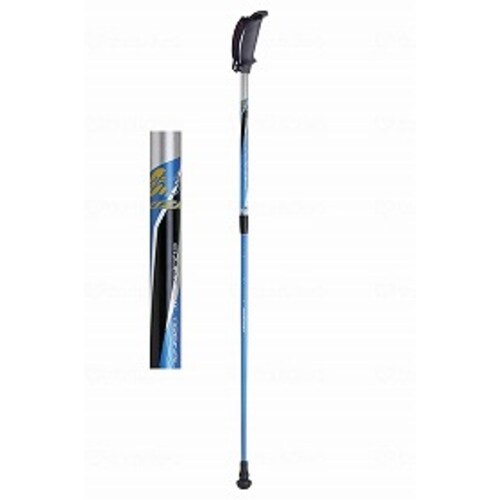 歩ミングポール2段コマ式伸縮ポール ブルー