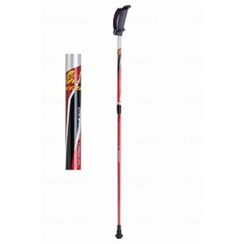 歩ミングポール2段コマ式伸縮ポール レッド