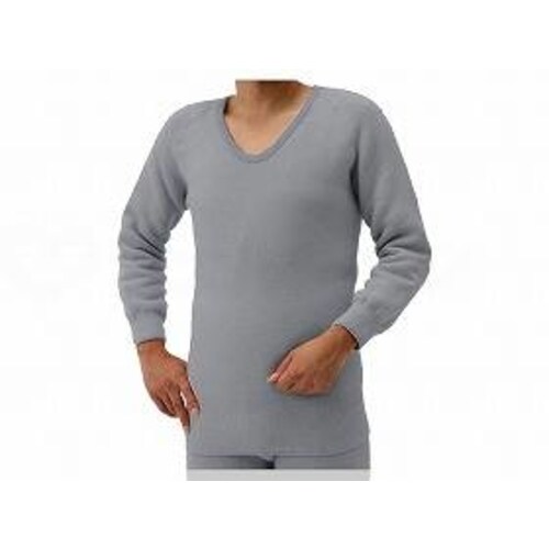 もちはだ(極厚地)長袖シャツ(紳士用) グレー M