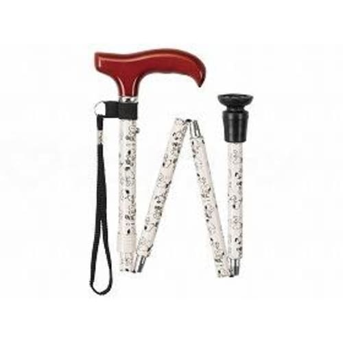 スヌーピー ステッキ(折りたたみ)/ホワイト×2