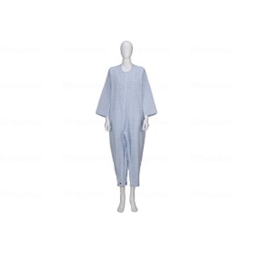 フドーねまき3型 スリーシーズン/水色格子/L