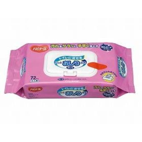 トイレに流せるパッとおしりふき72枚入×20個