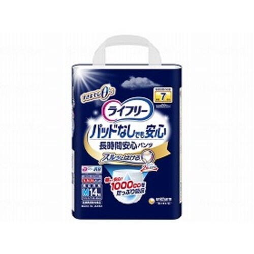 パッドなしでも長時間安心パンツ M 14枚入×4個