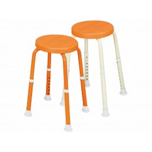 福浴 回転シャワーチェア/クリームイエロー脚