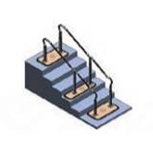 手すり スムーディ/両手すり/ロング2050タイプ