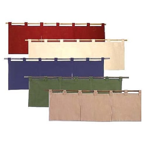 半間のれん 綿麻無地 001−01 生成り