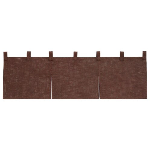 半間のれん 綿麻無地 001−01 焦茶